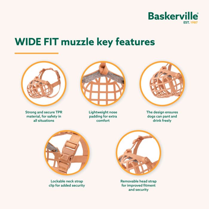 Company of Animals Bozal Baskerville WIDE FIT
