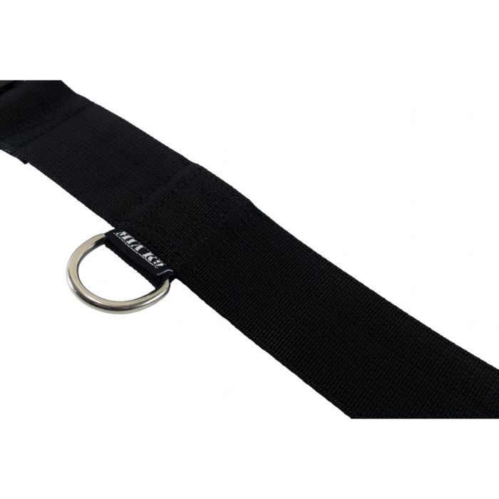 Mia K9 Collar negro con asa y cierre cobra 40 mm