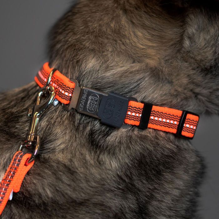 HS Sprenger Collar ajustable naranja reflectante