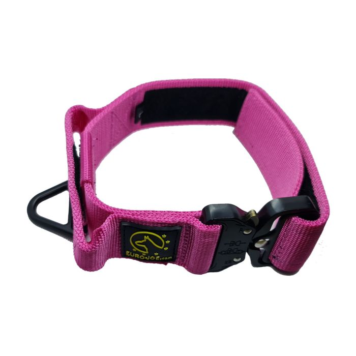 Euro Joe Collar táctico rosa con asa 38 mm
