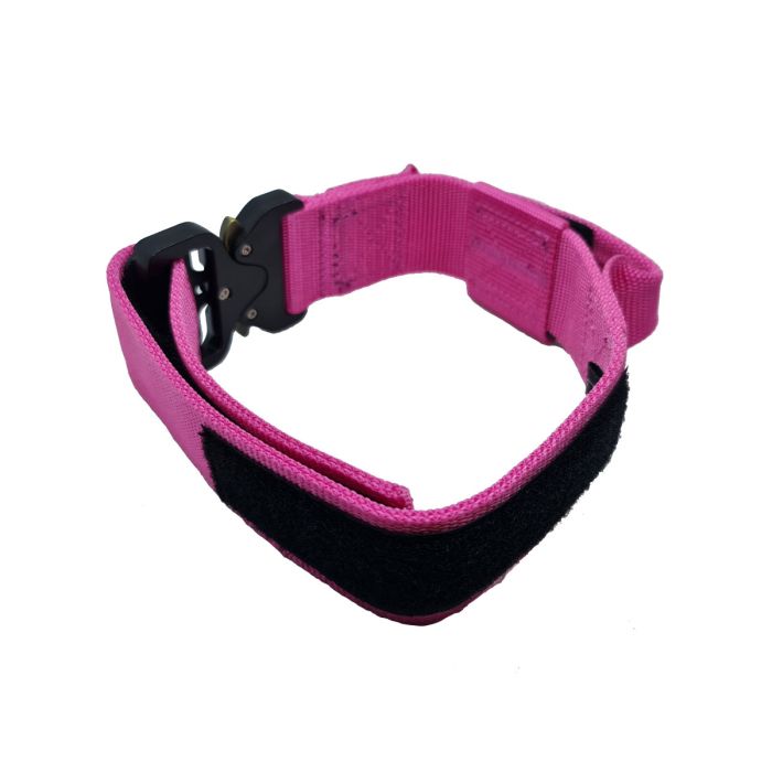 Euro Joe Collar táctico rosa con asa 38 mm