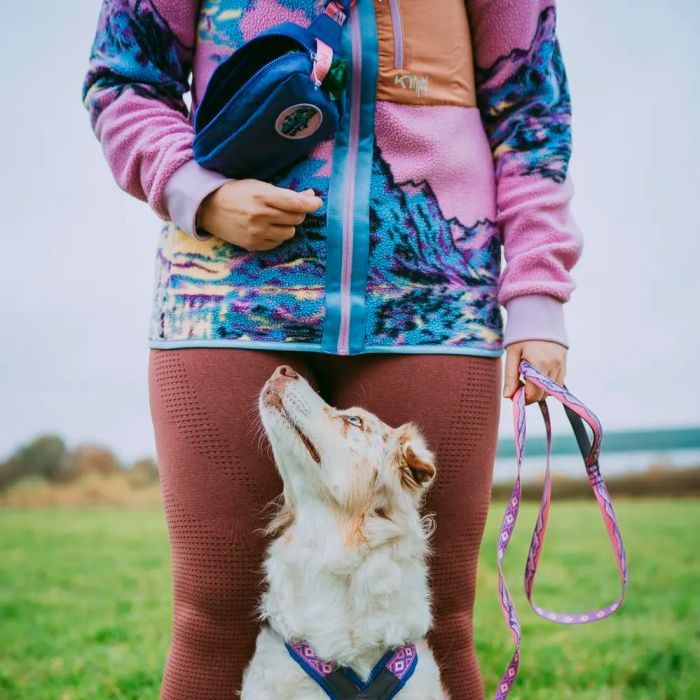 Non-stop dogwear Trail quest leash Rachel Pohl edition rosa 15 mm x 2 m