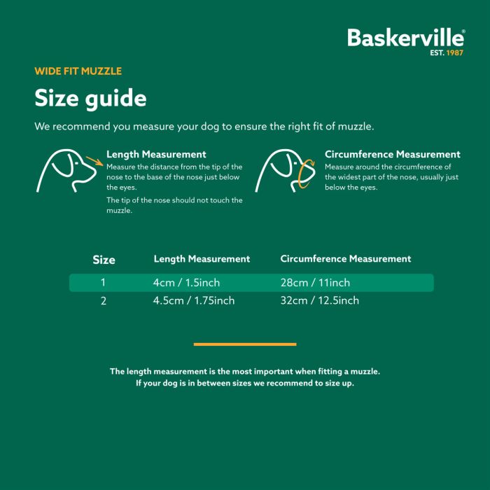 Company of Animals Bozal Baskerville WIDE FIT
