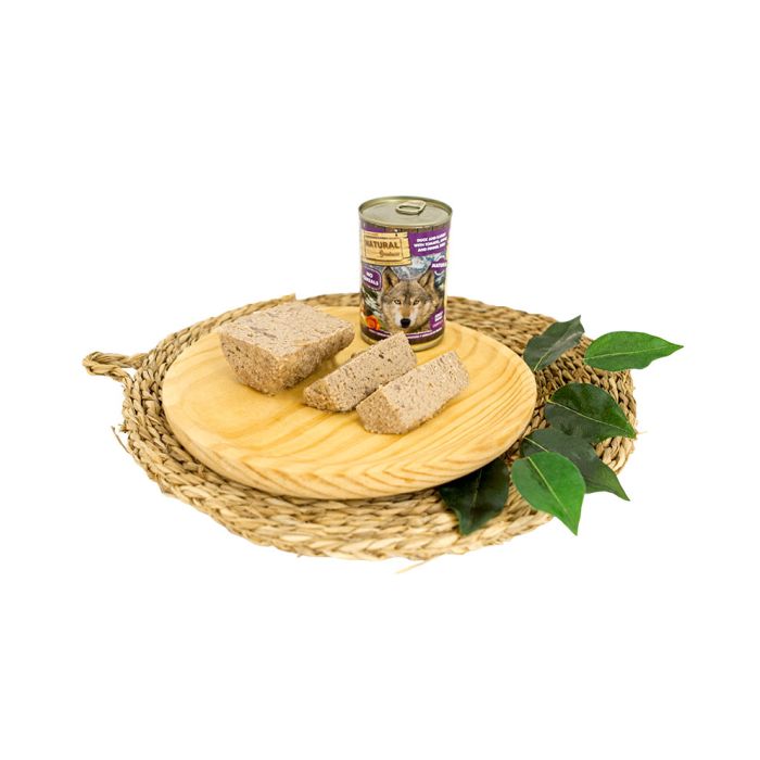 Natural Greatness Pato y conejo con tomate, manzana y semillas de hinojo 400 g