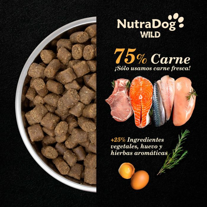 NutraDog Wild 75% pavo y pescado