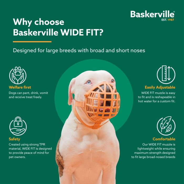 Company of Animals Bozal Baskerville WIDE FIT