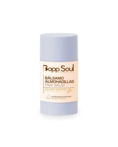 Stick cerrado del bálsamo protector de almohadillas Bopp Soul color lavanda con etiqueta descriptiva