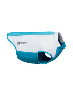 Chaleco refrescante Non-stop dogwear Cooling pull-on vest color azul y blanco aislado sobre fondo blanco