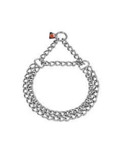 HS Sprenger Collar doble eslabón plano con restricción en acero inoxidable 3mm – Zona K9
