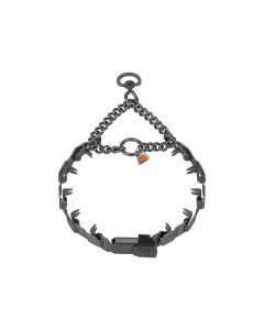 HS Sprenger Collar Neck-Tech Sport con cadena y ClicLock acero inoxidable negro
