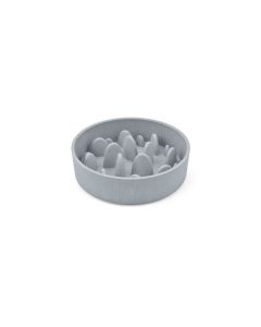Comedero Bambú Slow Azul – Comedero ecológico con diseño antiansiedad, base antideslizante y material resistente para perros – Zona K9
