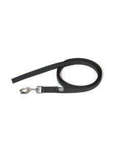 Julius-K9 Correa negra de goma entretejida 14 mm sin asa
