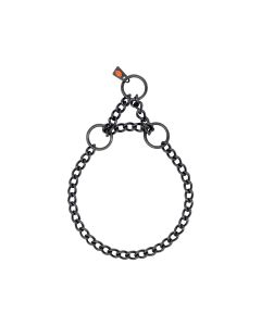 HS Sprenger Collar retorcido con restricción de acero inoxidable negro 2,5 mm