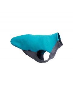 Non-stop dogwear Trail quest fleece pullover turquesa y gris