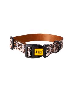 Collar Panther Pattern para perros – Diseño ajustable con estampado de leopardo, fabricado con materiales reciclados. Resistente y elegante – Zona K9
