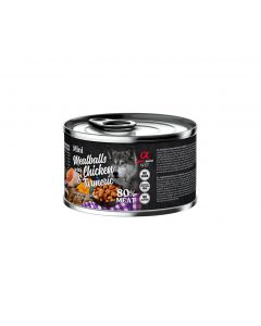 Albóndigas de Pollo y Cúrcuma – Alimento húmedo natural con carne fresca y cúrcuma para perros adultos – Zona K9