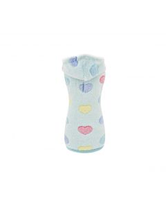 Sudadera con Capucha Didi – Prenda suave y cálida para perros, con diseño en verde agua y corazones pastel. Ajuste perfecto y máxima comodidad – Zona K9