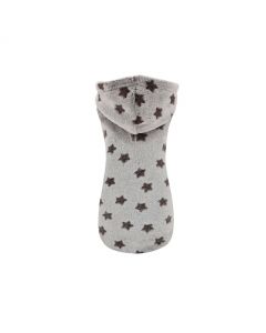 Nayeco Sudadera con capucha con estrellas marrones