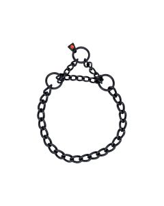 HS Sprenger Collar eslabón retorcido con restricción de acero inoxidable negro 4 mm