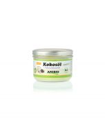 Tarro de vidrio de Anibio Aceite de Coco BIO con Comino Negro 200ml vista frontal