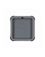 Vista superior LickiMat Mini Keeper gris interior vacío para perros pequeños