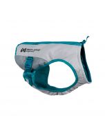 Chaleco refrescante para perros Non-stop Dogwear gris y turquesa con tecnología 3Chill tec