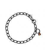 HS Sprenger Collar eslabón ajustable de acero inoxidable negro 3 mm