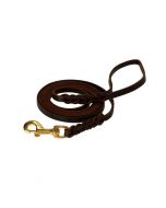 Dingo Gear Correa de cuero engrasado con asa 15 mm x 2,5 m