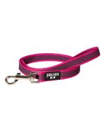 Julius-K9 Correa rosa de goma entretejida 20 mm con asa