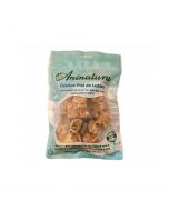Aninatura cubitos de piel de lubina 100g, snack natural para perros y gatos, rico en omega 3