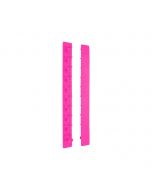 Par de fundas Flexcover HS Sprenger en color rosa, detalle de las pestañas de ajuste para eslabones.
