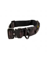 Collar Iron Power camuflaje oscuro con asa plegable, resistente y cómodo para perros medianos y grandes – Zona K9