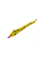 Peluche para perros Nayeco Serpiente Ka en color amarillo y verde con textura suave y sonido