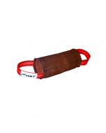 Rodillo de cuero con 2 asas – Herramienta de entrenamiento canino resistente y segura, ideal para mejorar la mordida y el control en perros de trabajo – Zona K9