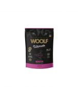 Bolsa de 1kg del alimento semihúmedo para perros Woolf Ultimate con sabor a pato.