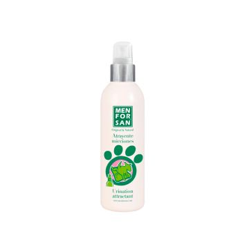 Spray atrayente de micciones Menforsan para cachorros, frasco de 125 ml.