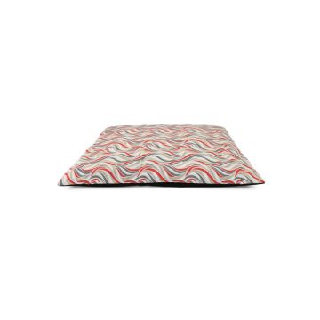 Colchón desenfundable 80x62x10 cm para perros con diseño geométrico, fácil de limpiar y cómodo