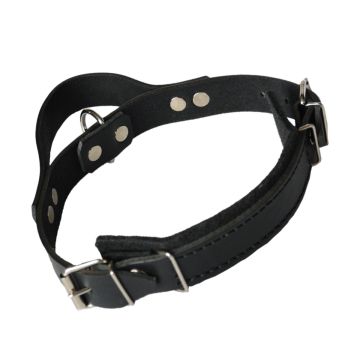 HST Collar de cuero con asa