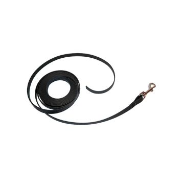 Sporthund Correa negra de Biothane 16 mm sin asa