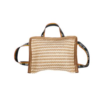 Almohadilla de mordida Euro Joe Eco Bite Pad – yute con tres asas para entrenamiento canino