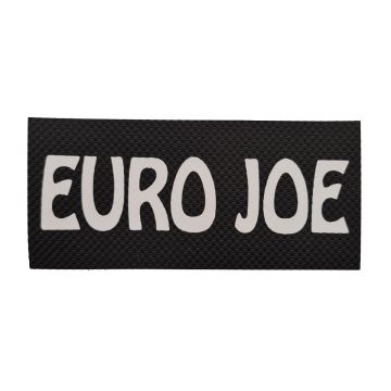 Euro Joe Logo con velcro y texto personalizado