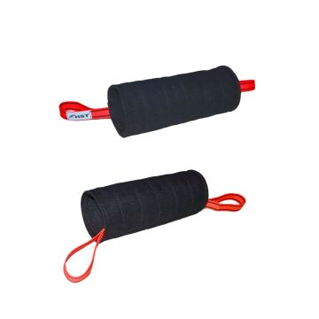 Cilindro de entrenamiento HST con dos asas rojas, hecho de tela francesa resistente, tamaño 300x120 mm