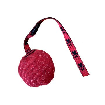 HST Pelota plana de tela francesa de 10 cm de diámetro con cuerda