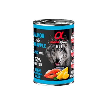 Alpha Spirit Alimento húmedo de salmón con piña 400 g