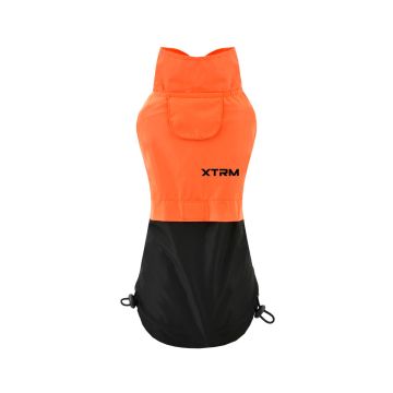 Impermeable Nayeco XTRM para perro con ajuste lateral y bolsillo dorsal.