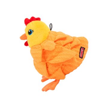 Juguete KONG Layerz gallina en su embalaje original colgado etiqueta roja