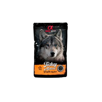 Mousse de pavo para perros – Alimento húmedo completo con 95 % de carne de pavo, hígado y corazón. Rico en proteínas y nutrientes esenciales – Zona K9