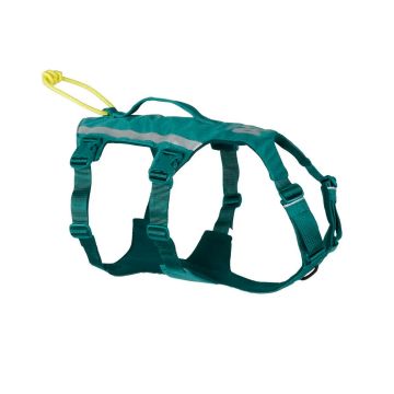 Arnés largo ajustable Ramble Long Turquesa con asa para perros, ideal para senderismo y paseos urbanos – Zona K9