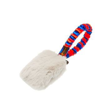 Tug-E-Nuff Faux Fur Pocket Bungee Squeaker