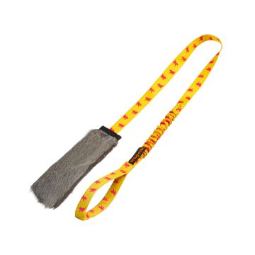 Tug-E-Nuff Rabbit Skin Squeaky Bungee Chaser